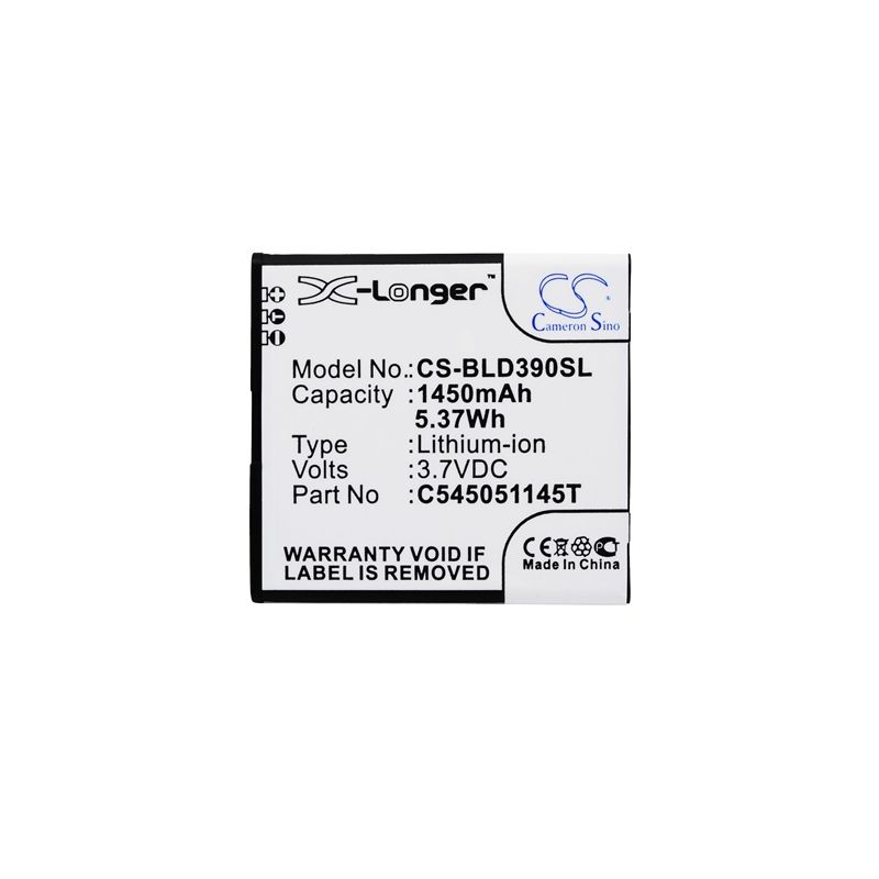 Li-ion Battery fits Blu, d050l, d050u, d070 3.7V, 1450mAh Mobile & SmartPhone Cameron Sino Technology Limited