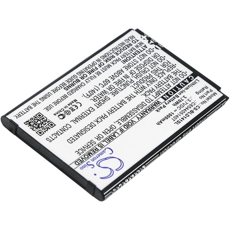 Li-ion Battery fits Blu, d140k, d141k, dash jr k 3.7V, 1000mAh Mobile & SmartPhone Cameron Sino Technology Limited