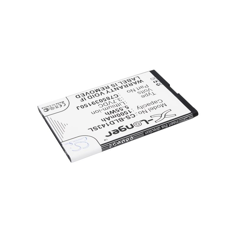 Li-ion Battery fits Blu, d143k, dash jr 4.0 k 3.7V, 1500mAh Mobile & SmartPhone Cameron Sino Technology Limited