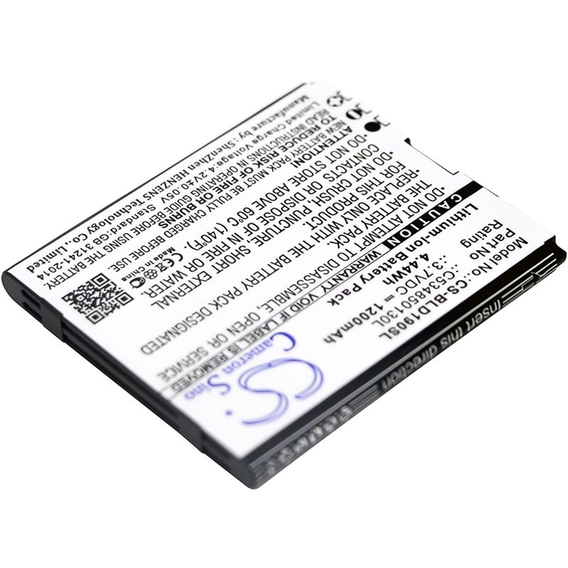 Li-ion Battery fits Blu, d190, dash jr 3g 3.7V, 1200mAh Communications Cameron Sino Technology Limited (Suspended)