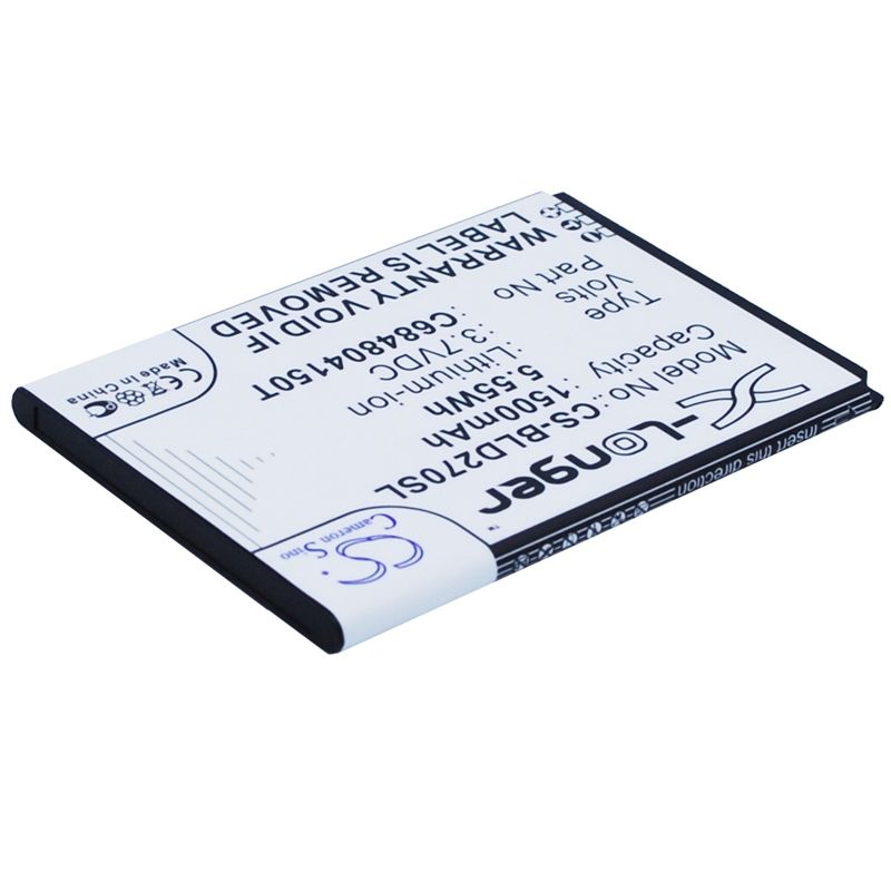 Li-ion Battery fits Blu, d270, d270a, d272 3.7V, 1500mAh Mobile & SmartPhone Cameron Sino Technology Limited