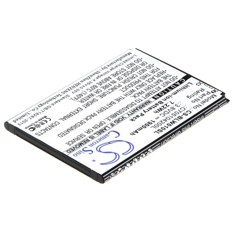 Li-ion Battery fits Blu, studio mini lite 2, w010q 3.8V, 1900mAh Communications Cameron Sino Technology Limited (Suspended)