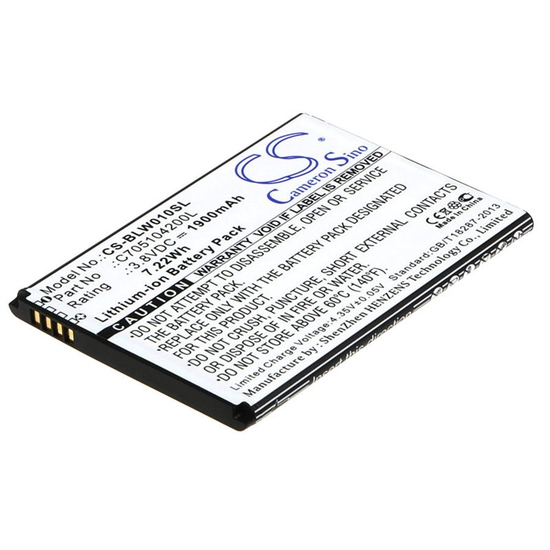 Li-ion Battery fits Blu, studio mini lite 2, w010q 3.8V, 1900mAh Communications Cameron Sino Technology Limited (Suspended)