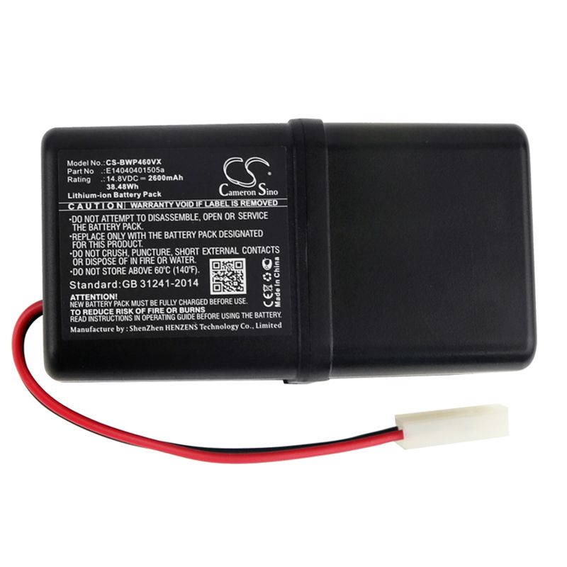 Li-ion Battery Fits Bobsweep, Bob Pethair, Junior, Wj540011 14.8v, 2600mah Vacuum Cameron Sino Technology Limited