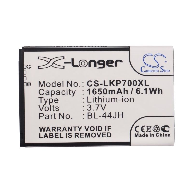 Li-ion Battery Fits Boostmobile, Lg730, Veni, Cricket 3.7v, 1650mah Communications Cameron Sino Technology Limited