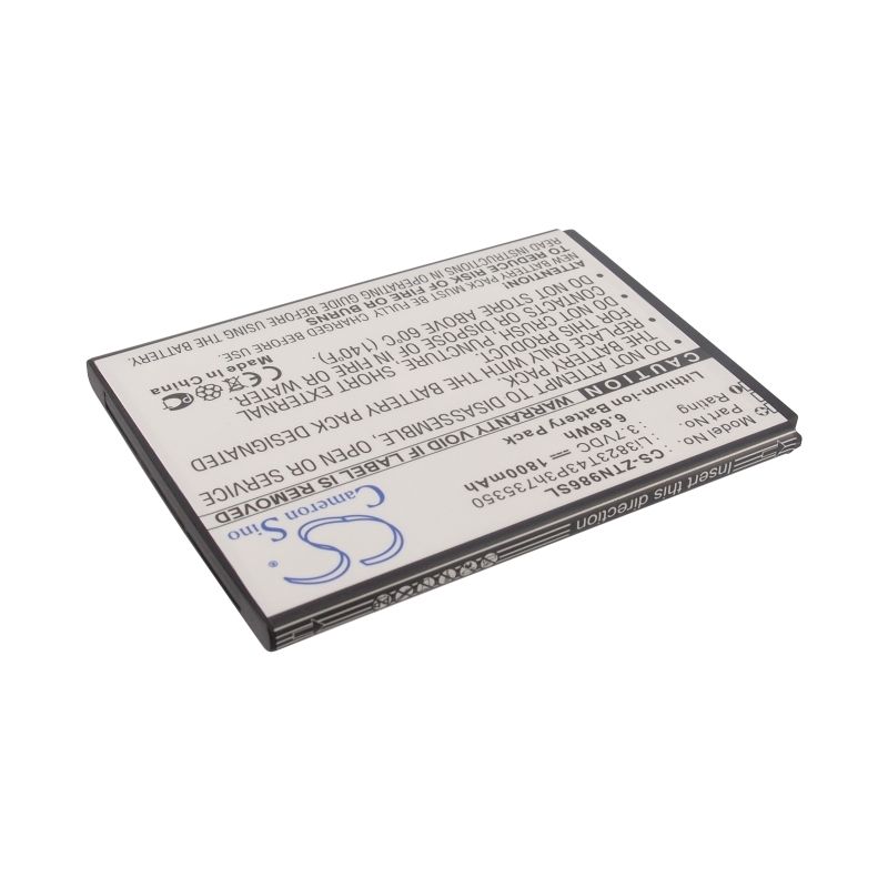 Li-ion Battery Fits Boostmobile, N9515, Warp Sync, Zte 3.7v, 1800mah Hotspot Cameron Sino Technology Limited