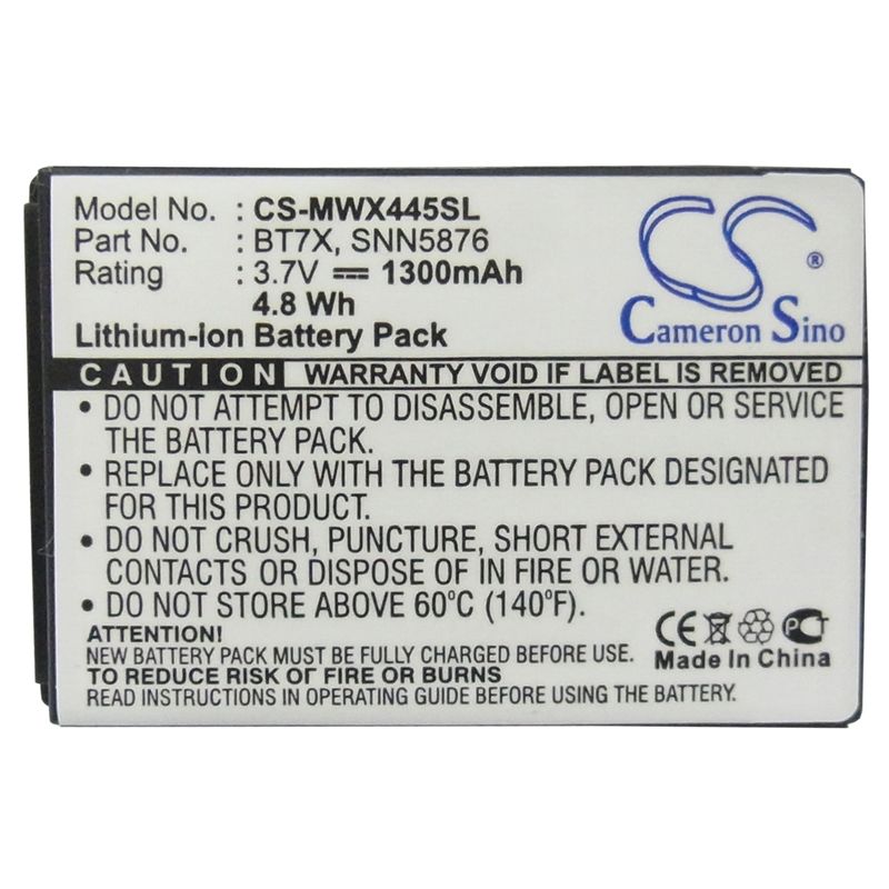 Li-ion Battery fits Boostmobile, theory, motorola, charm mb502 3.7V, 1300mAh Communications Cameron Sino Technology Limited