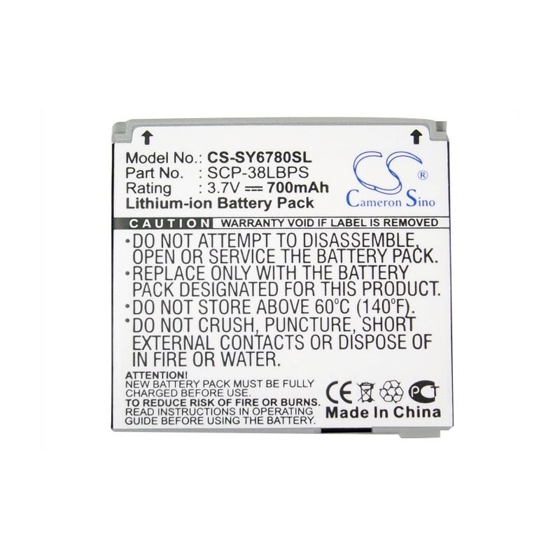 Li-ion Battery fits Boostmobile,6780, innuendo, scp-6780 3.7V, 700mAh Communications Cameron Sino Technology Limited (Suspended)