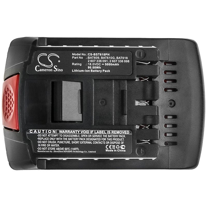 Li-ion Battery fits Bosch, 17618, 17618-01 18.0V, 5000mAh Power Tools Cameron Sino Technology Limited