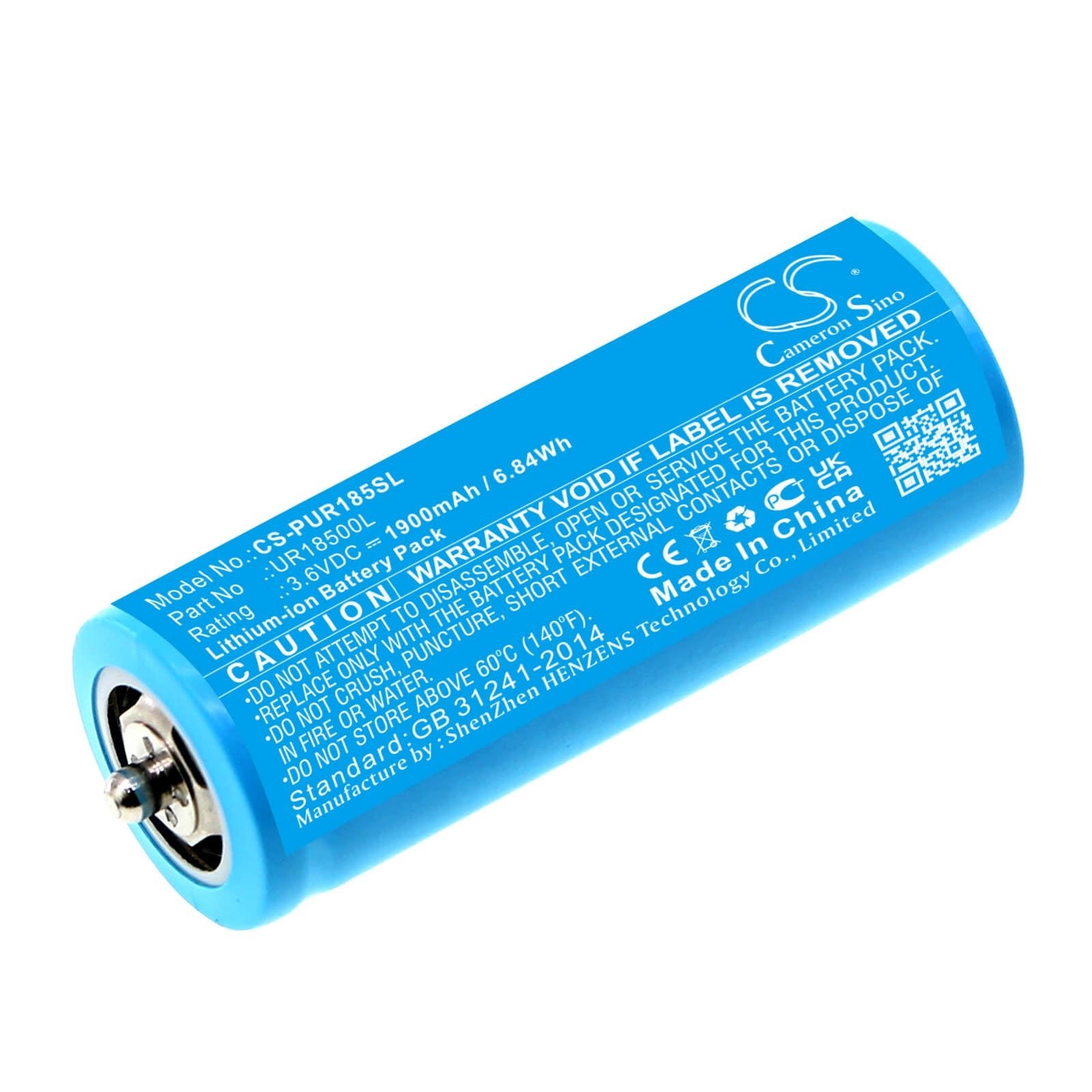 Li-ion Battery fits Braun, 2011, 2012 3.6V, 1900mAh / 6.84Wh Shaver Cameron Sino Technology Limited