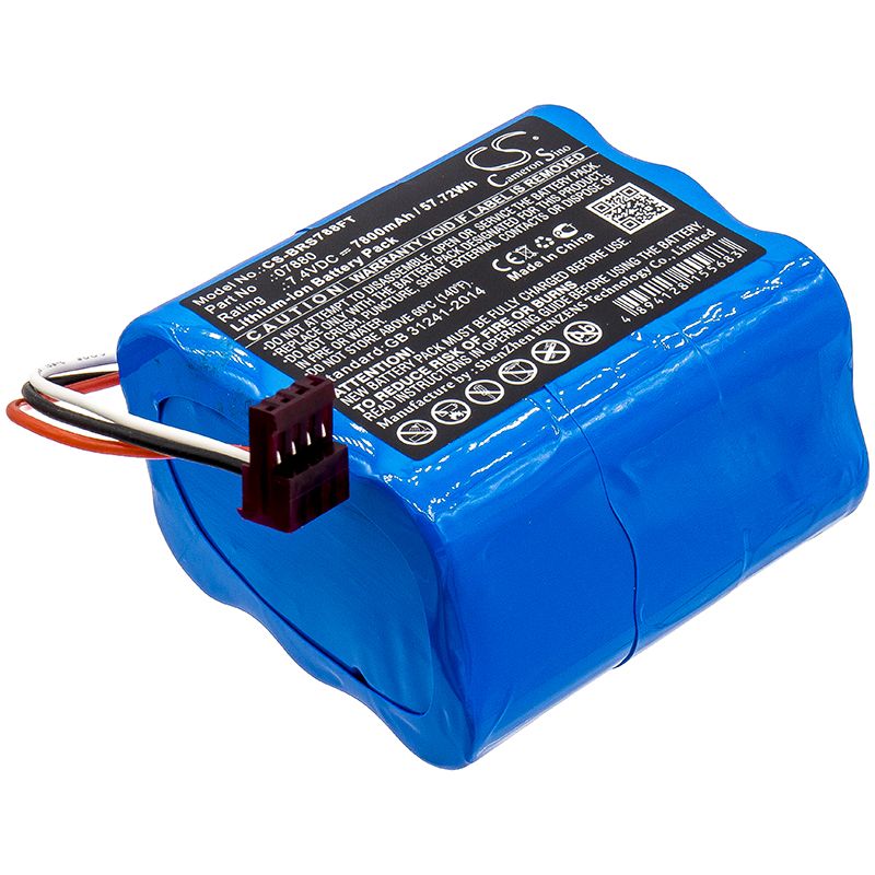 Li-ion Battery fits Bright Star, 7802, 7815 7.4V, 7800mAh Flashlight Cameron Sino Technology Limited