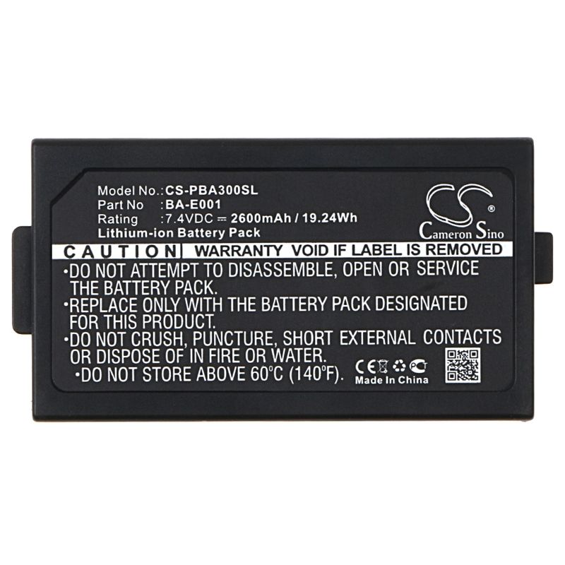 Li-ion Battery fits Brother, Pt-e300, Pt-e500, Pt-e550w 7.4V, 2600mAh Portable Printer Cameron Sino Technology Limited