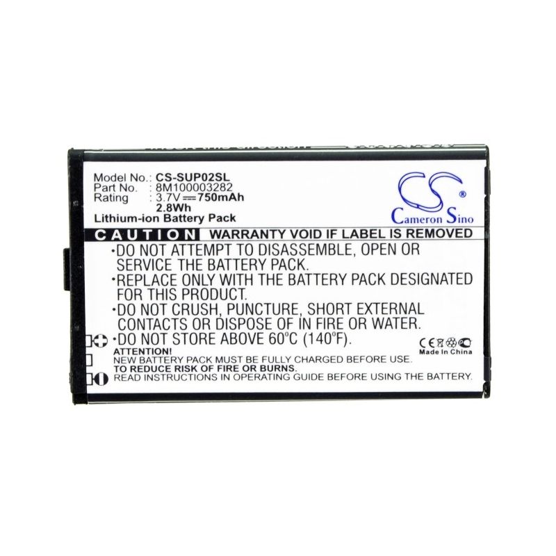 Li-ion Battery fits Callaway, 31000-01, Uplay, Upro G1 3.7V, 750mAh GPS & Navigator Cameron Sino Technology Limited