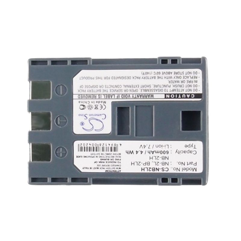 Li-ion Battery Fits Canon, 40mc, Bp-2lh, Digital Rebel Xt 7.4v, 600mah Camera Cameron Sino Technology Limited