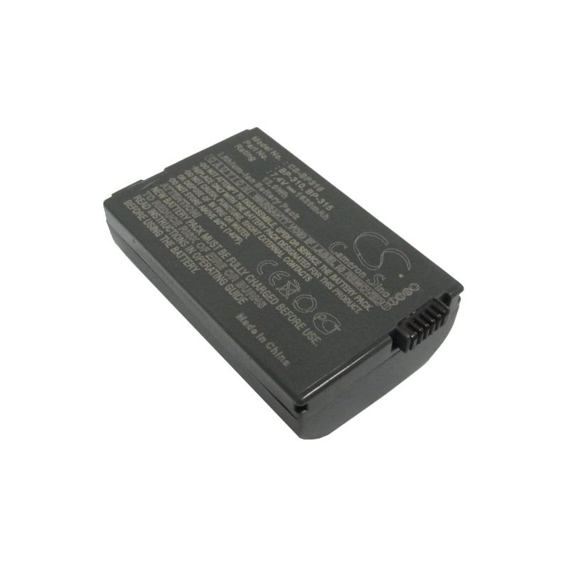 Li-ion Battery Fits Canon, Dc51, Ixy Dvm5, Mvx4i 7.4v, 1620mah Camera Cameron Sino Technology Limited