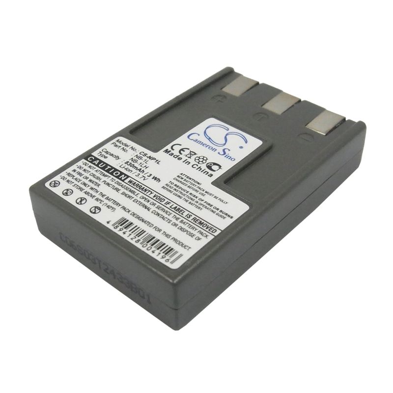 Li-ion Battery Fits Canon, Digital Ixus 200a, Digital Ixus 300, Digital Ixus 300a 3.7v, 830mah Camera Cameron Sino Technology Limited