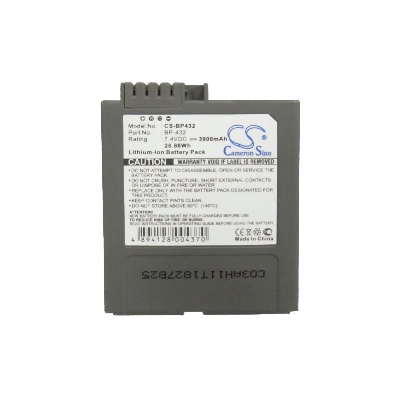 Li-ion Battery fits Canon, Dm-mv3, Dm-mv3i, Dm-mv3imc 7.4V, 3900mAh Home Electronics Cameron Sino Technology Limited