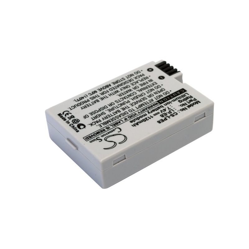Li-ion Battery fits Canon, Ef-s, Eos 550d, Eos 600d 7.4V, 1120mAh Camera Cameron Sino Technology Limited