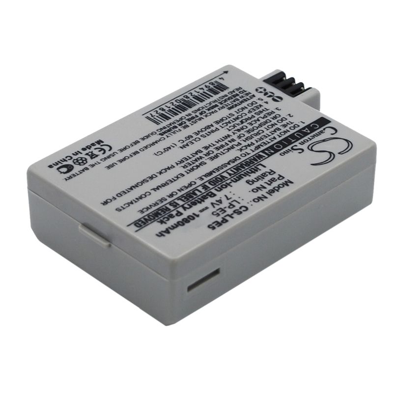 Li-ion Battery Fits Canon, Eos 1000d, Eos 450d, Eos 500d 7.4v, 1080mah Camera Cameron Sino Technology Limited