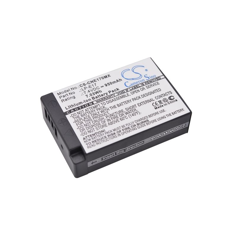Li-ion Battery Fits Canon, Eos 200d, Eos 750d, Eos 760d 7.4v, 950mah Camera Cameron Sino Technology Limited