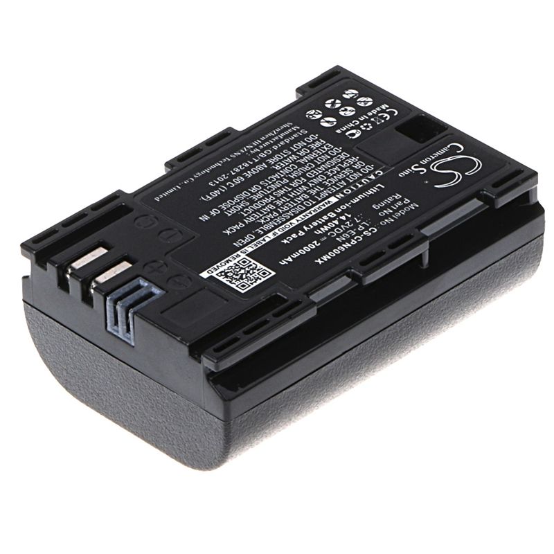 Li-ion Battery Fits Canon, Eos 5d Mark Ii, Eos 5d Mark Iii, Eos 5d Mark Iv 7.2v, 2000mah Camera Cameron Sino Technology Limited
