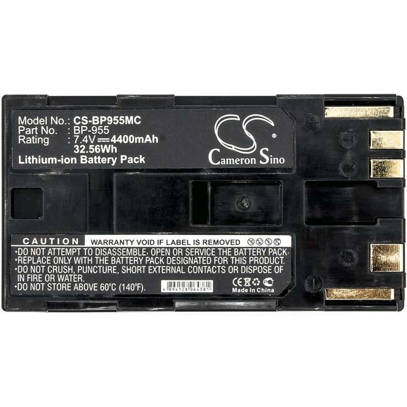 Li-ion Battery fits Canon, Eos C100, Eos C100 Mark Ii, Gl2 7.4V, 4400mAh Camera Cameron Sino Technology Limited