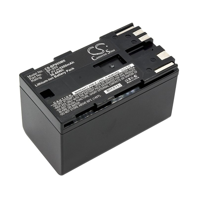 Li-ion Battery Fits Canon, Eos C100, Eos C100 Mark Ii, Gl2 7.4v, 5200mah Camera Cameron Sino Technology Limited