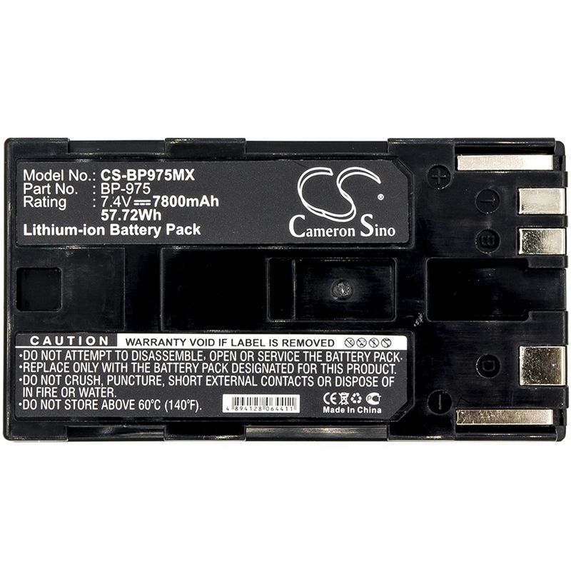 Li-ion Battery Fits Canon, Gl2, Xf100, Xf105 7.4v, 7800mah Camera Cameron Sino Technology Limited