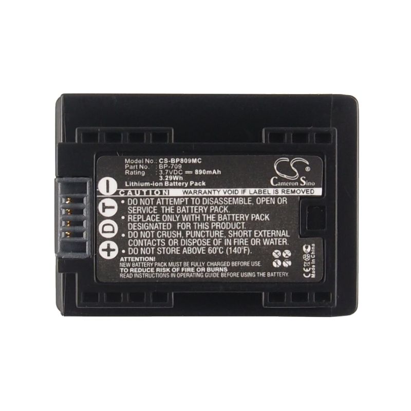 Li-ion Battery Fits Canon, Hf M56, Ixia Hf R306, Legria Hf R36 3.7v, 890mah Camera Cameron Sino Technology Limited