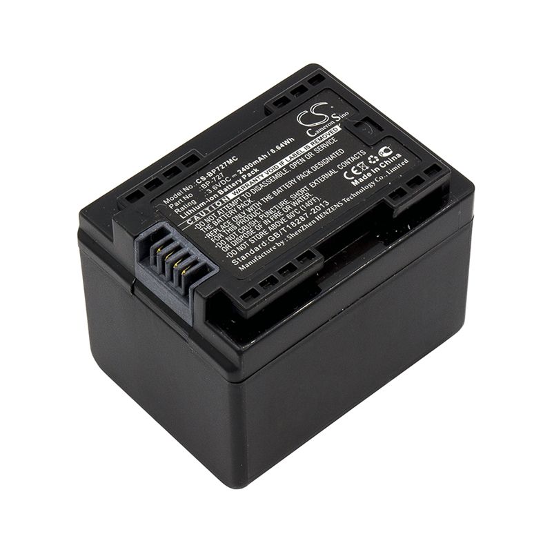 Li-ion Battery Fits Canon, Ixia Hf R306, Legria Hf R36, Legria Hf R37 3.6v, 2400mah Camera Cameron Sino Technology Limited