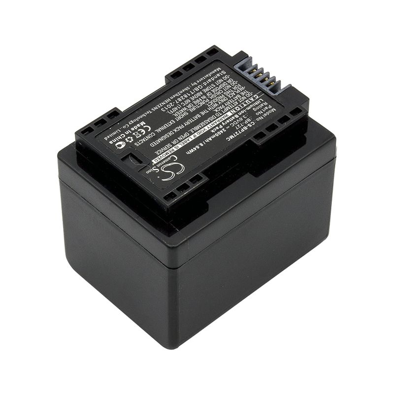 Li-ion Battery Fits Canon, Ixia Hf R306, Legria Hf R36, Legria Hf R37 3.6v, 2400mah Camera Cameron Sino Technology Limited