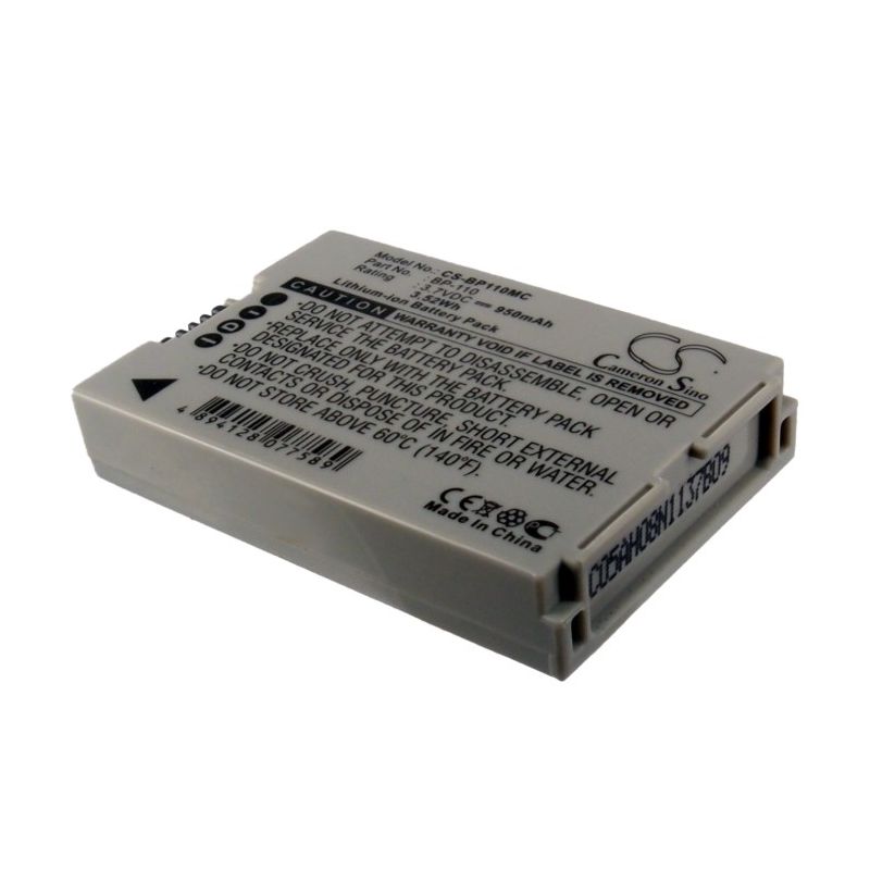 Li-ion Battery Fits Canon, Legria Hf R206, Legria Hf R26, Legria Hf R28 3.7v, 950mah Camera Cameron Sino Technology Limited