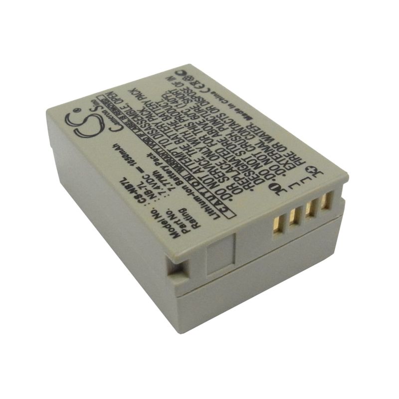 Li-ion Battery Fits Canon, Powershot G10, Powershot G10 Is, Powershot G11 7.4v, 1050mah Camera Cameron Sino Technology Limited