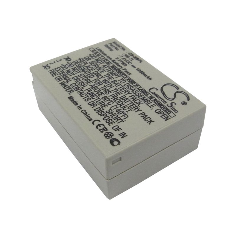 Li-ion Battery Fits Canon, Powershot G10, Powershot G10 Is, Powershot G11 7.4v, 1050mah Camera Cameron Sino Technology Limited