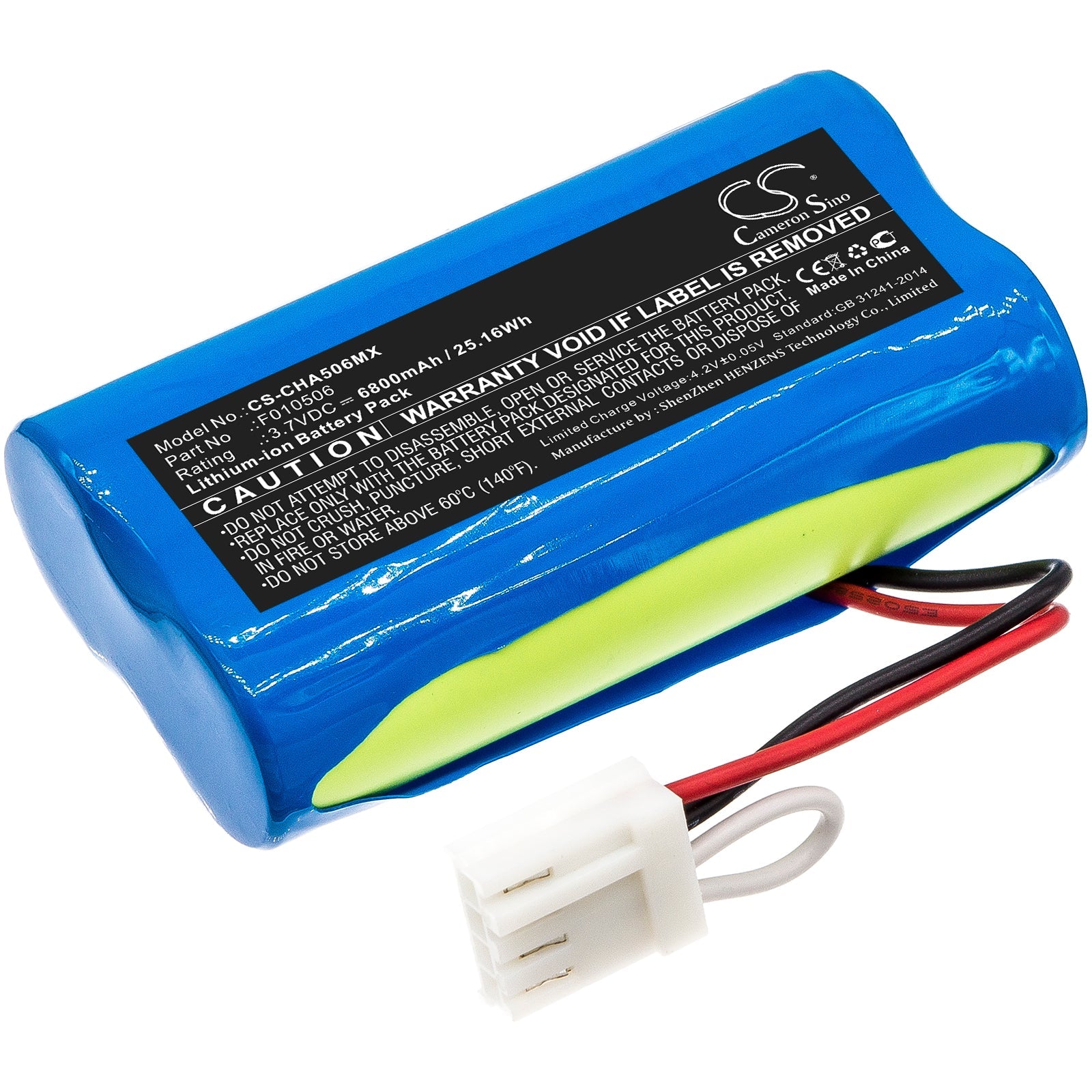 Li-ion Battery fits Cardinalhealth, Kangaroo Joey, Kangaroo Joey Enteral Feeding Pump 3.7V, 6800mAh Medical Cameron Sino Technology Limited