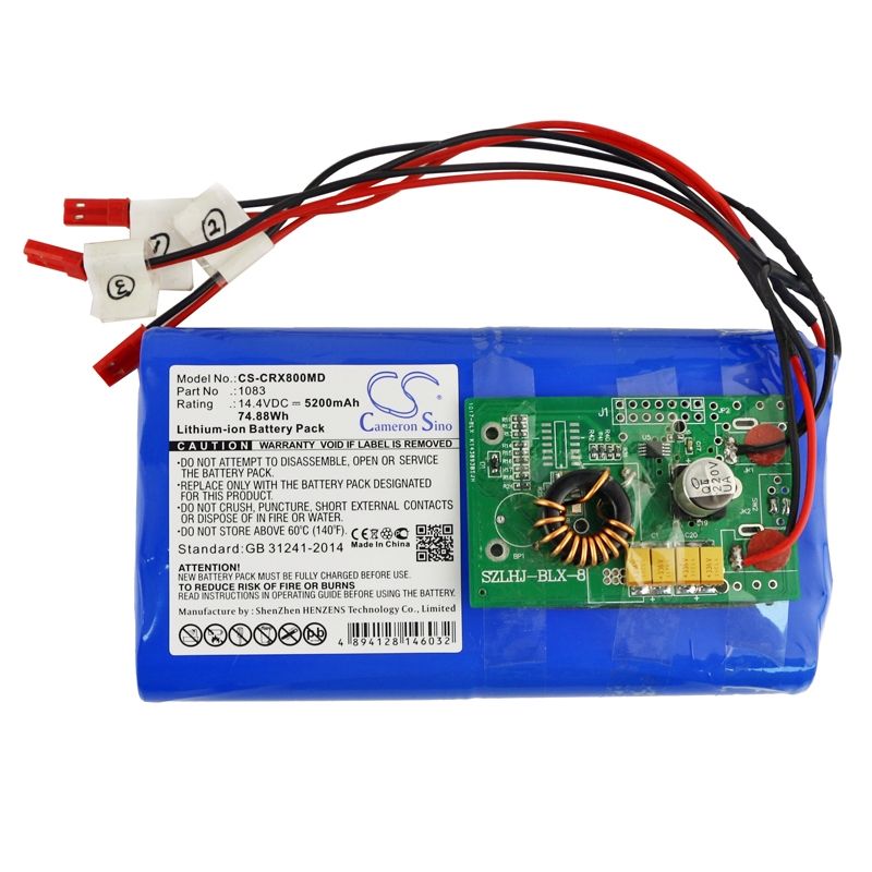 Li-ion Battery fits Carestream, Dblx-8, Carestream 14.4V, 5200mAh Medical Cameron Sino Technology Limited