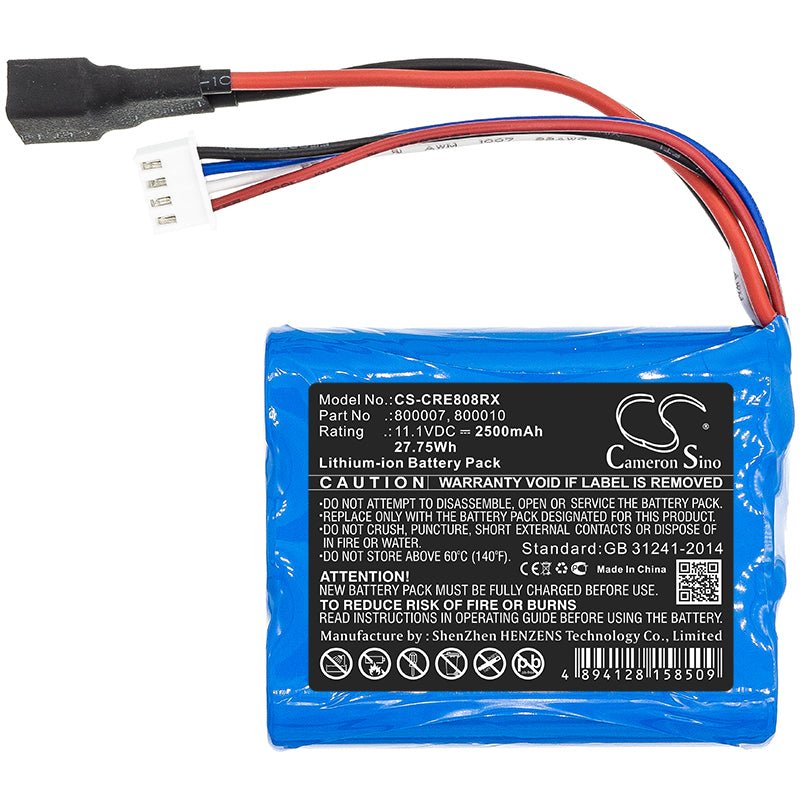 Li-ion Battery fits Carrera, 800007, 800010 11.1V, 2500mAh Cars Cameron Sino Technology Limited