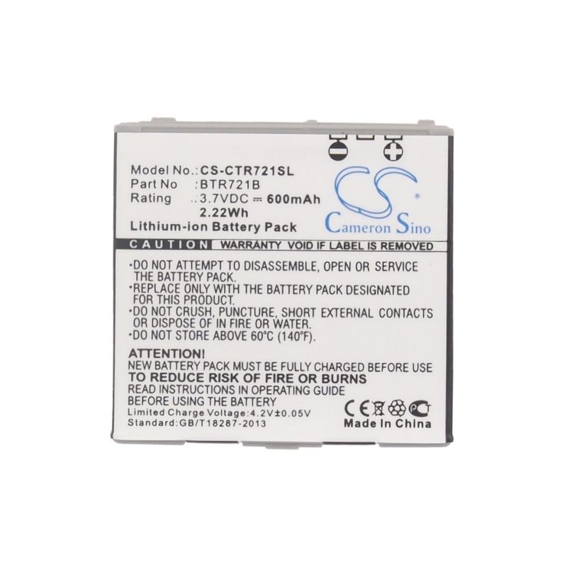 Li-ion Battery fits Casio, c721 3.7V, 600mAh Communications Cameron Sino Technology Limited (Suspended)
