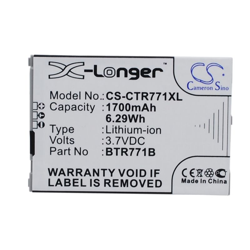 Li-ion Battery fits Casio, c771, gzone commando c771, verizon 3.7V, 1700mAh Mobile & SmartPhone Cameron Sino Technology Limited