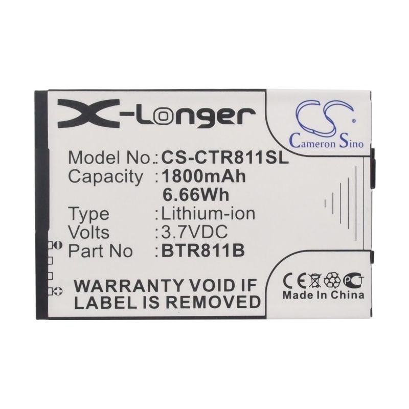 Li-ion Battery fits Casio, c811, commando 2, commando 4g lte 3.7V, 1800mAh Mobile & SmartPhone Cameron Sino Technology Limited