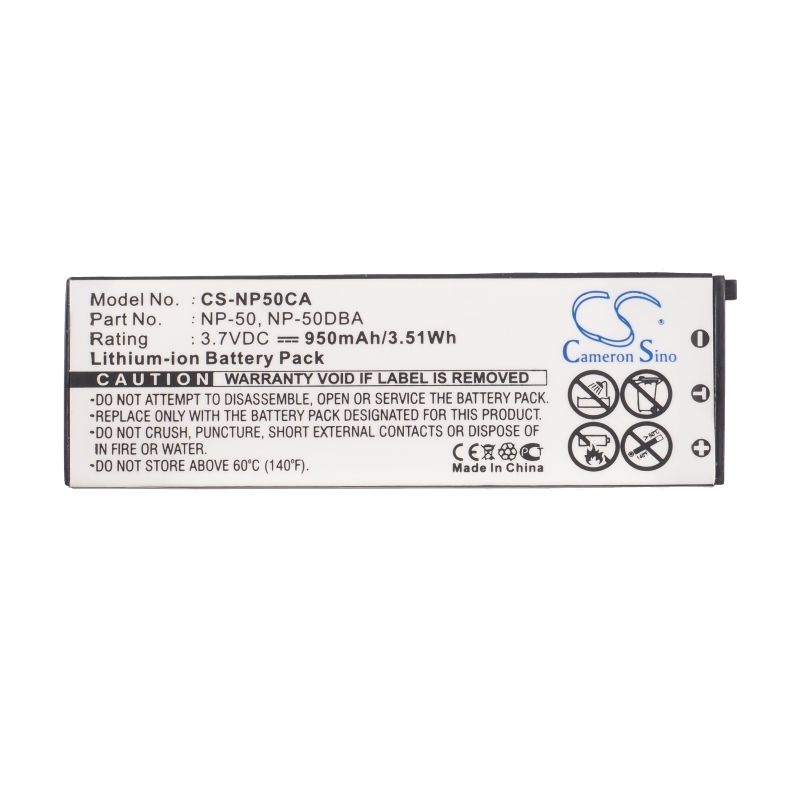 Li-ion Battery Fits Casio, Exilim Ex-v7, Exilim Ex-v7sr, Exilim Ex-v8 3.7v, 950mah Home Electronics Cameron Sino Technology Limited (Suspended)