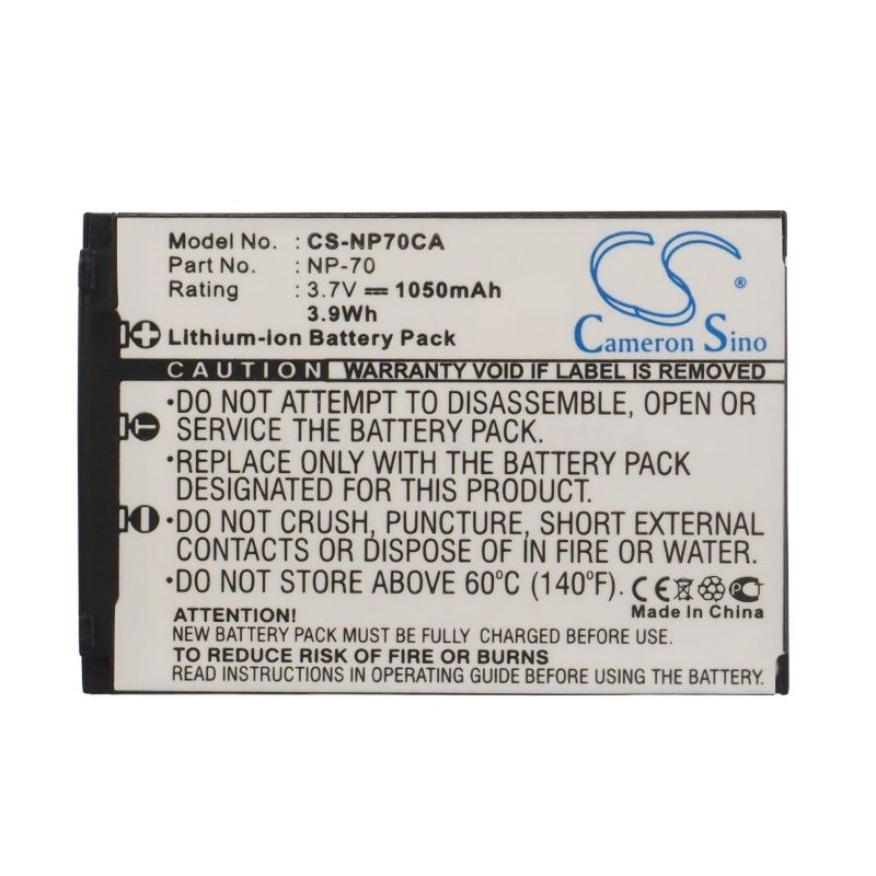 Li-ion Battery fits Casio, Exilim Zoom Ex-z150, Exilim Zoom Ex-z150bk, Exilim Zoom Ex-z150gn 3.7V, 1050mAh Home Electronics Cameron Sino Technology Limited (Suspended)