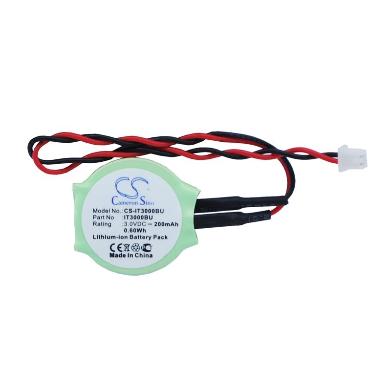 Li-ion Battery fits Casio, It3000, It3000m53e, It3100 3.0V, 200mAh CMOS / BackUp Cameron Sino Technology Limited