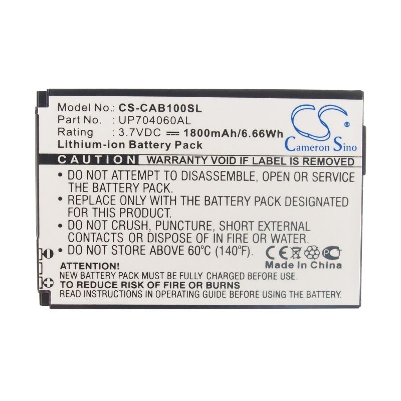 Li-ion Battery fits Cat, b10 3.7V, 1800mAh Mobile & SmartPhone Cameron Sino Technology Limited