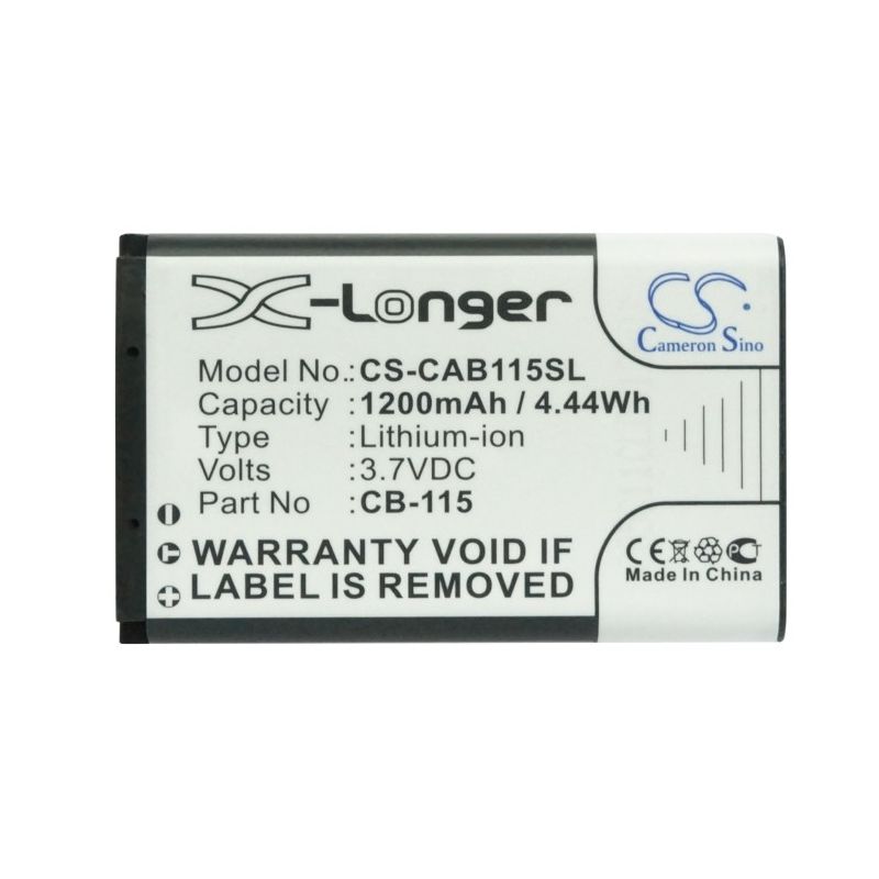 Li-ion Battery fits Cat, b100 3.7V, 1200mAh Mobile & SmartPhone Cameron Sino Technology Limited