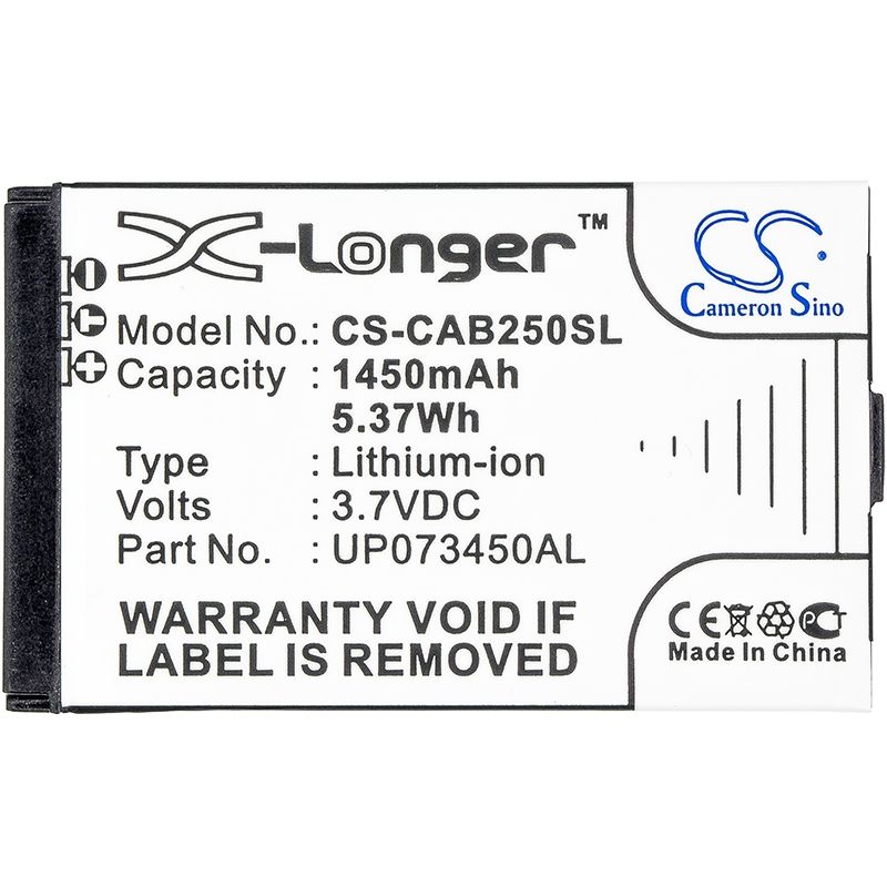 Li-ion Battery Fits Cat, B25, Caterpillar, B25 3.7v, 1450mah Mobile & SmartPhone Cameron Sino Technology Limited