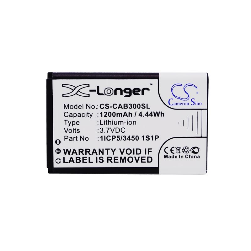 Li-ion Battery Fits Cat, B30, Manta, Ms1701 3.7v, 1200mah Mobile & SmartPhone Cameron Sino Technology Limited