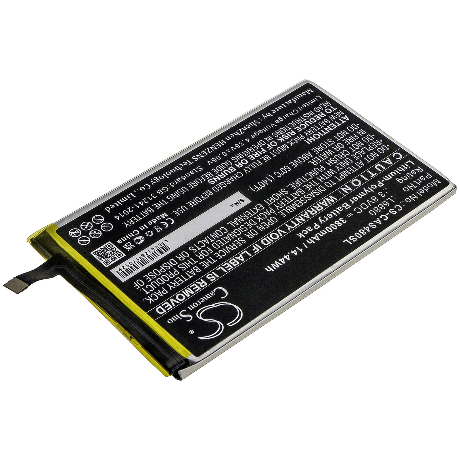 Li-ion Battery fits Caterpillar, Cat S48c 3.8V, 3800mAh Mobile & SmartPhone Cameron Sino Technology Limited