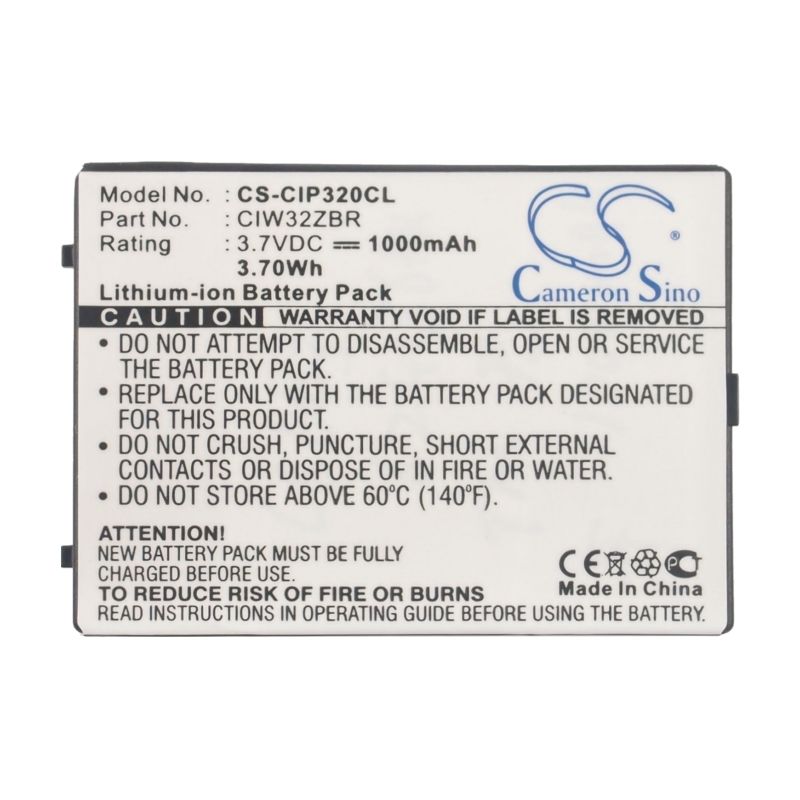 Li-ion Battery Fits Cisco, Linksys Wip300, Wip320 3.7v, 1000mah Cordless Phone Cameron Sino Technology Limited