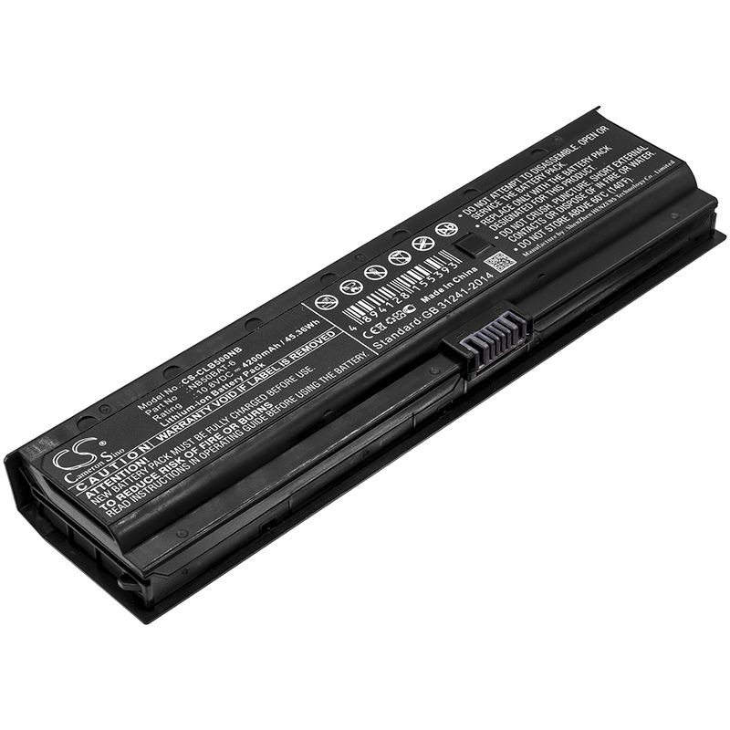 Li-ion Battery fits Cjscope, Qx-350 Rx, Clevo 10.8V, 4200mAh Notebook & Laptop Cameron Sino Technology Limited